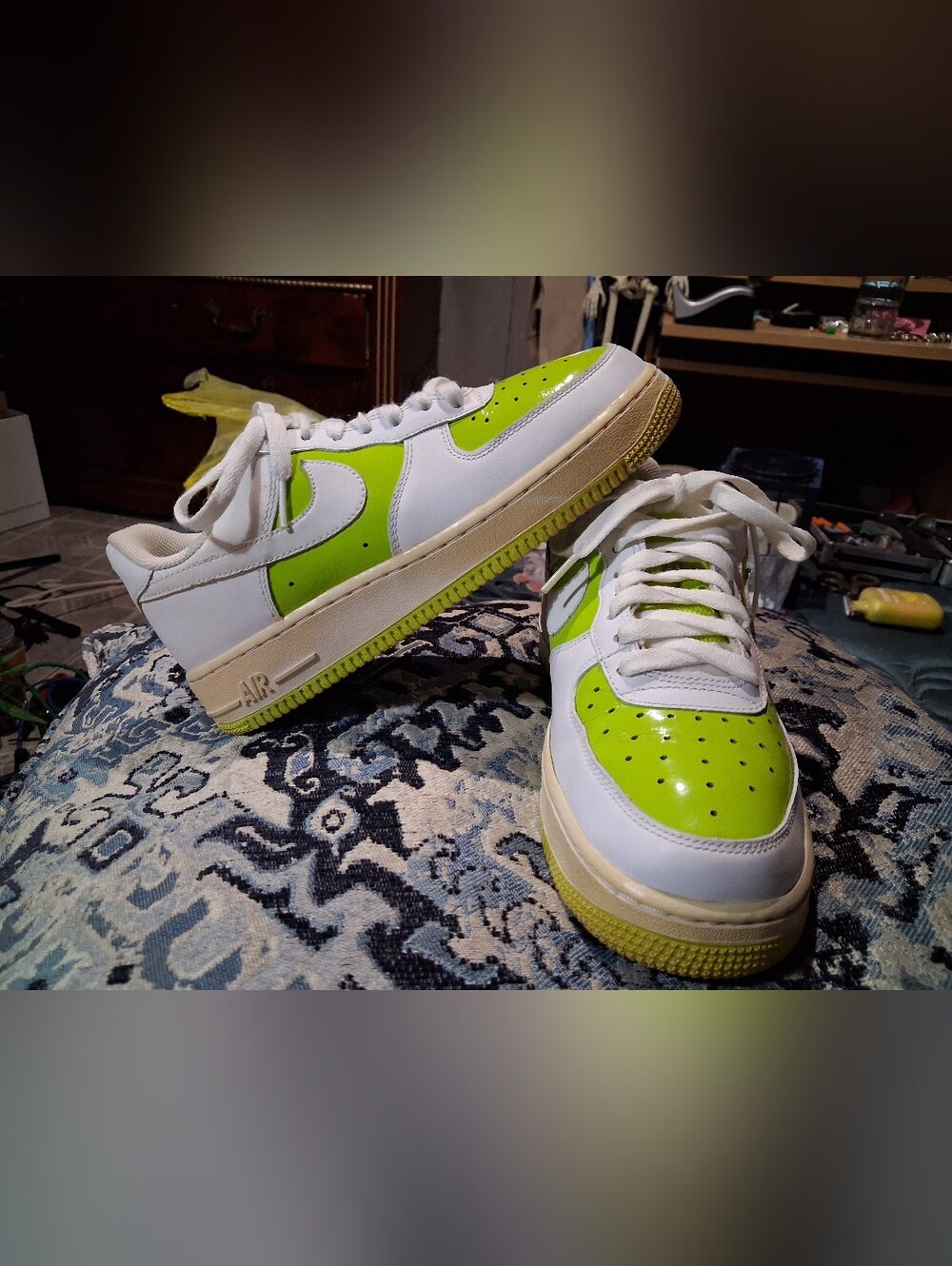 Women's Nike Air Force 1 LV8 '07 White Volt Sz 8